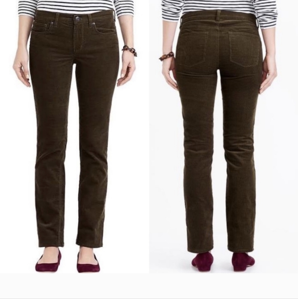 J. Crew Brown Corduroy Matchstick Pants Size 30 short